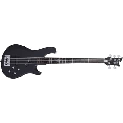 Schecter Johnny Christ 5 Bass Satin Black + Free Gig Bag - SBK 5-String Electric Bass - Brand New image 1
