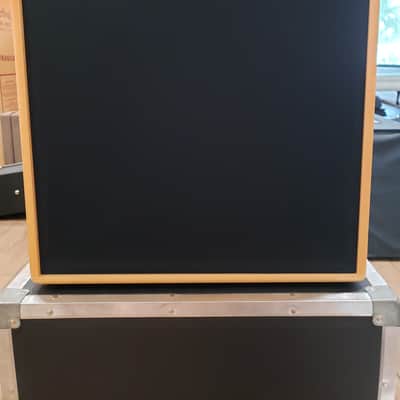 Fuchs - ODS - 100 Watt - Natural Wood Head with Matching Wood 1x12 Cab with OEM EVM12L.  Includes amp flight case, original amp/speaker cab vinyl covers and original foot switch. image 14