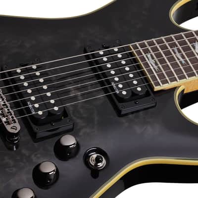 Schecter Omen Extreme-7 - See-Thru Black (STBLK) (2007) image 3
