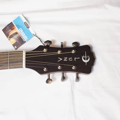 Luna Artist Vintage Jumbo distressed acoustic electric guitar NEW w/ Hard Case image 6