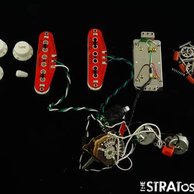 Fender American Ultra II Strat HSS PICKUPS POTS KNOBS S-1 Haymaker Noiseless image 2