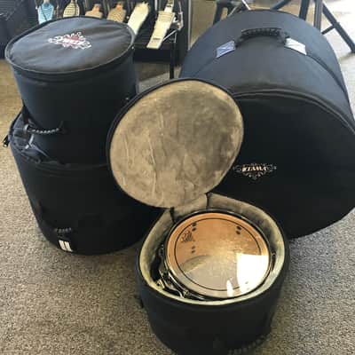 Tama Starclassic Maple 10, 12, 16, 22 Piano Black Drum Set w/Cases Made In Japan image 17