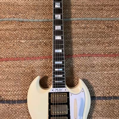 Gibson Custom Shop '63 Les Paul SG Custom Reissue w/ Maestro Vibrola Classic White VOS image 5