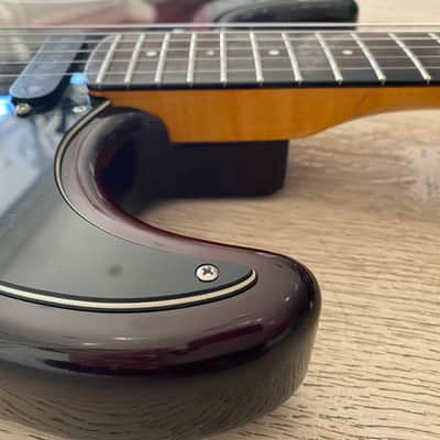 1980s PGM Moon Stratocaster Mahogany Custom Shop Dark Brown Sunburst Schecter USA Pickups Flamed Neck Japan Vintage image 3