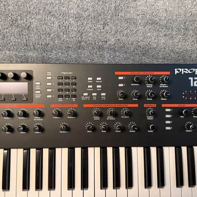 Dave Smith Instruments Prophet 12 61-Key 12-Voice Polyphonic Synthesizer 2013 - 2018 Black with Wood Sides image 8