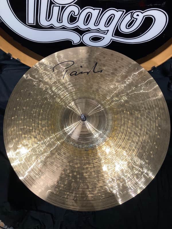 Tris Imboden's, Chicago, Paiste - 16" Signature Dark Energy Crash Cymbal 1066g 2007 image 1