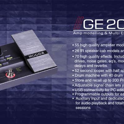 Mooer GE-200 Multi Effect Floor-Board Pedal Packed with Features image 5