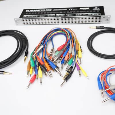 Behringer PX-3000 UltraPatch Pro Balanced TRS Patch Bay w/ Lots of Cables #58786 image 10