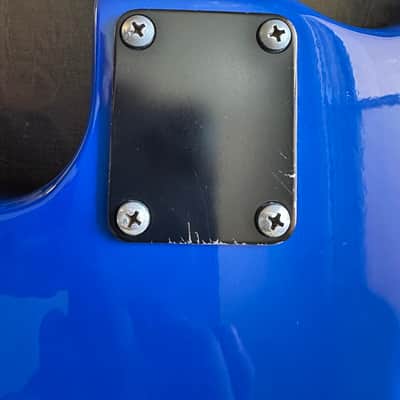 1986 Guild Pilot Bass Guitar SB-604 Blue Active EMGS W/OHSC image 12