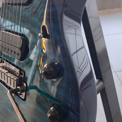 Sterling MAJ270X QM John Petrucci Signature Majesty DiMarzio 2020 - 2024 - Cerulean Paradise image 5