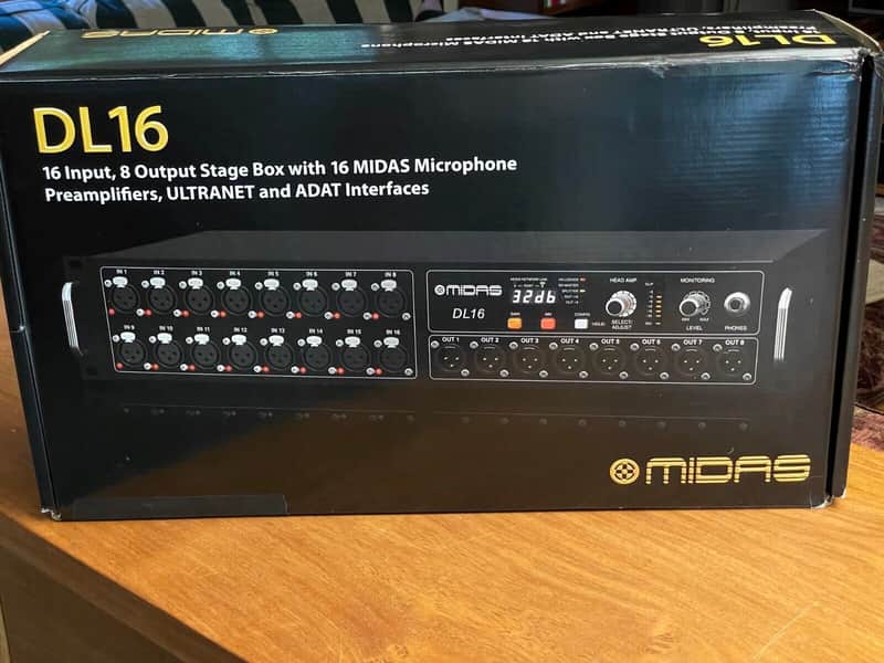 Midas DL16 ethernet stage box image 1