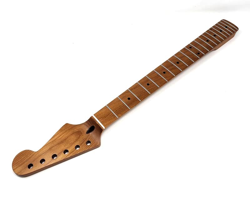 Brio Nitro Satin Roasted Maple S-Style Neck w/Walnut Truss Rod Plug image 1