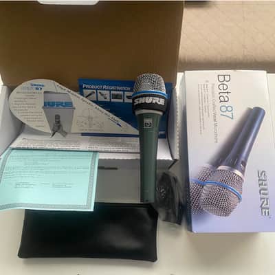 Shure BETA 87A Supercardioid Dynamic Mirophone - Present - Blue image 3