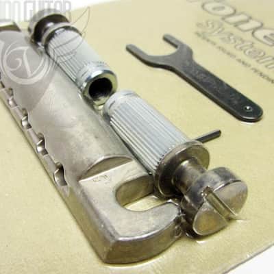 TonePros T1ZSA-AN Standard US-Spec Aluminum Stop Tailpiece Aged Nickel