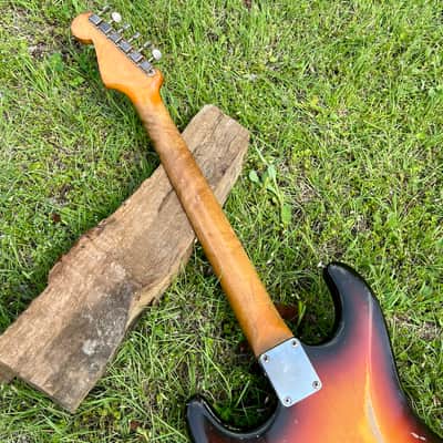 Vintage 1961 Slab Board Fender Stratocaster image 17