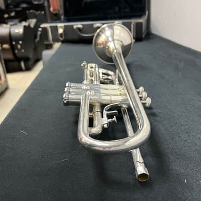 Vintage Getzen Eterna Severinsen Large Bore Silver Bb Trumpet with Case 1968-1971 image 14