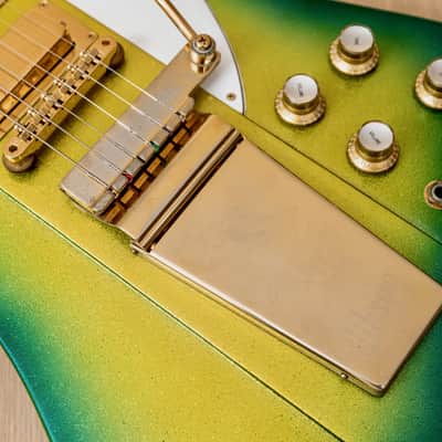 2000 Gibson Custom Shop Firebird VII Green Sparkle Burst w/ Case image 8