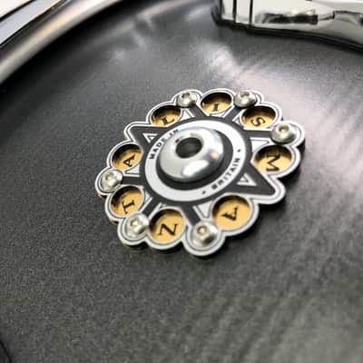 British Drum Co. TAL-14-65-SN Nicko McBrain Signature Series Talisman Steel Snare. 6.5" x 14" image 10