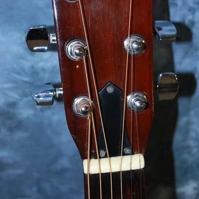 1977 Kay K-590 Deluxe Western Hummingbird Jumbo Sunburst Pro Setup Original Case image 6