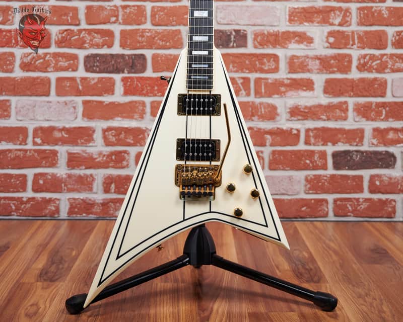 Jackson Randy Rhoads Tribute Limited Edition "Concorde" 177 of 250 Ivory with Black Pinstripes 1992 w/OHSC