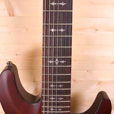 Schecter Omen 7 7-String Electric Guitar - Rosewood Fingerboard, Walnut Satin image 4