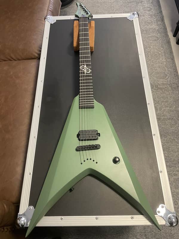 Solar Guitars V 2.6 AG 2022 Matt Army Green image 1