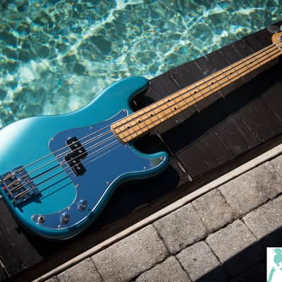 First Gen Fender Precision Bass PB-110SH  - Steve Harris P Bass from Iron Maiden - Lake Placid Blue - Crafted in Japan CIJ image 1