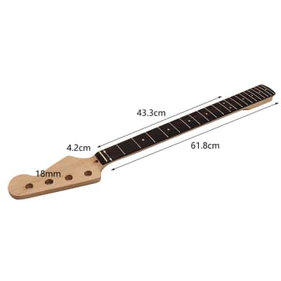 PB 4 string bass guitar neck Canada maple wood,21-fret image 4