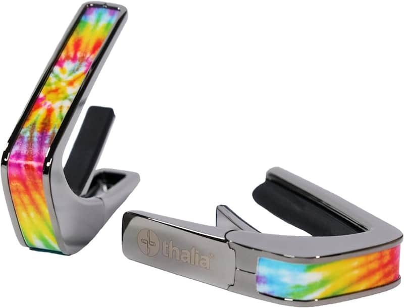 Thalia Black Chrome - Pearl Tie-Dye  Deluxe Series Capo image 1
