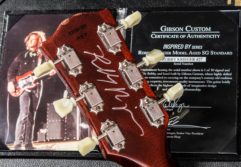 Gibson Custom Shop "Inspired By" Robby Krieger SG Standard (Signed, Murphy Aged) image 3