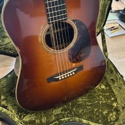 Pre-War Guitars Co. 12 Fret Dreadnought IRW w/Herringbone, Iced Tea Distress Level 2 image 8