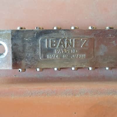 Ibanez Iceman Bridge / Tailpiece/ Studs/ & Posts Complete Assembly Quik Change 1981 Nickle image 6