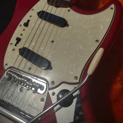 1966 Fender Mustang- Dakota Red- With Original Case & Tremolo Bar! Very Cool! image 7