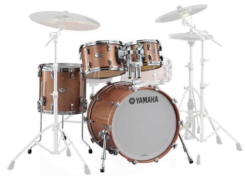 Yamaha Absolute Maple Hybrid 22-10-12-16 Pink Champagne Sparkle image 1