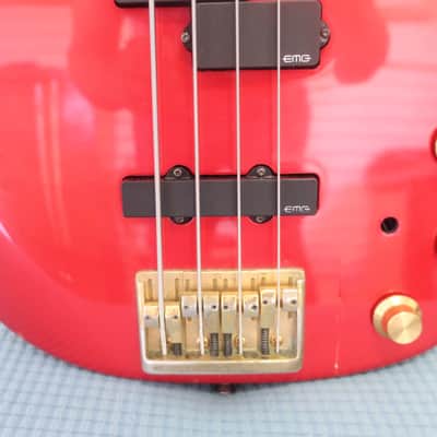 Vintage 1995 Fender Contemporary Precision Bass Lyte Standard MIJ Red With Soft Case Great Bass! image 4