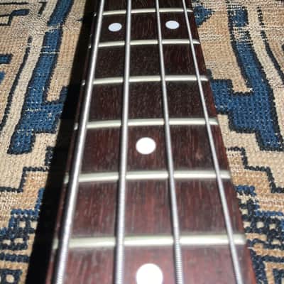1988 Washburn Japan Bantam Headless Bass Steinberger Copy Mate Black image 22