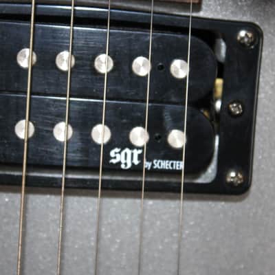Schecter C-7 SGR 7 String Silver Burst With Gig Bag image 5