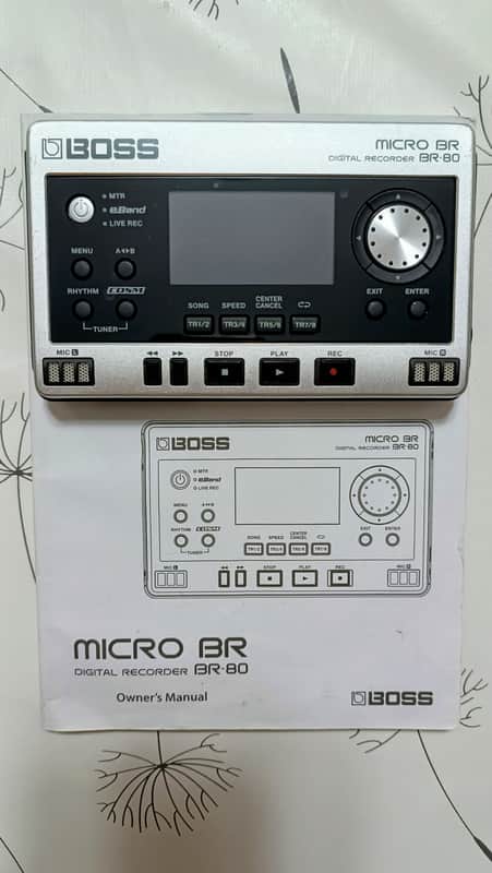 Boss Micro BR-80 Portable Digital Recorder - Black/Silver image 1