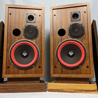 Cerwin Vega D3 3-Way 10" Speakers w/ Stands - 1980s - Beautiful Pair Bild 1