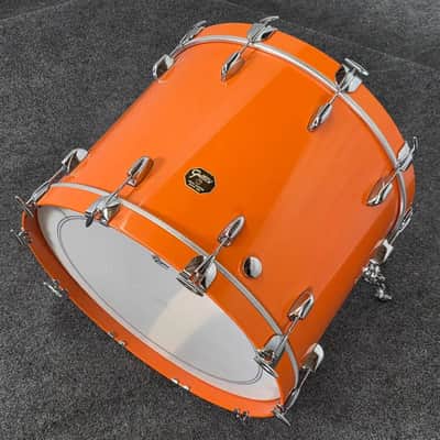 Used Gretsch USA Custom 4pc Drum Set Orange Gloss - Very Good image 7