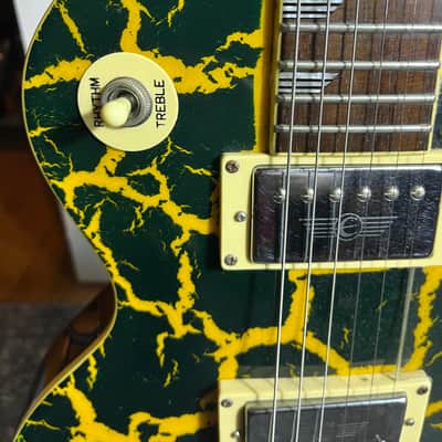 Epiphone Les Paul Nuclear Extreme 2001 - 2002 - Green Yellow Crackle image 4