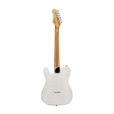 Stagg SET-PLUS WHB Vintage T Series Solid Paulownia Body Bolt-on Maple Neck 6-String Electric Guitar image 2