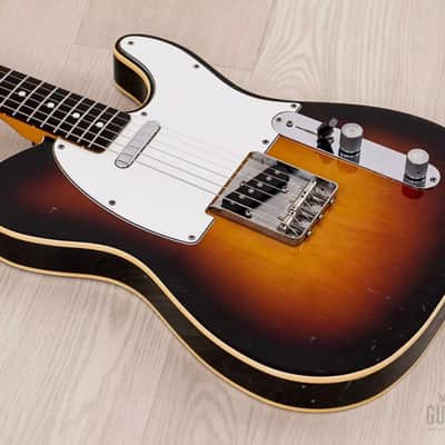 1983 Fender Telecaster Custom ‘62 Vintage Reissue TL62B-70 Sunburst A-Serial, Japan MIJ Fujigen telecaster custom 1983 - vintage sunburst image 2