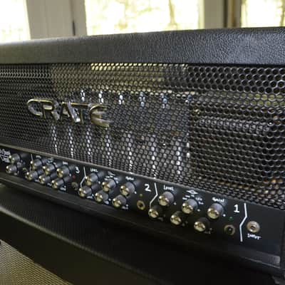 CRATE BV300H Blue Voodoo 300-Watts all tube powerhouse Guitar/Bass head*made at the old Ampeg factory/St.Louis/USA*excellent condition from our showroom*original user manual*clean channel=1969 SVT circuit!WOW! image 15