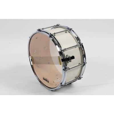 SJC Drums Tour Series Snare Drum Regular 14 x 6.5 in. Antique White image 3