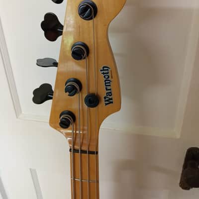 Warmoth Custom P-J Bass - Curly Maple Top - Honey Burst Gloss - Seymour Duncan - Mint image 4