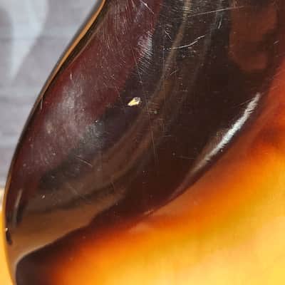 Vintage 1980s Hondo HL737 Singlecut LEFTY Sunburst image 23