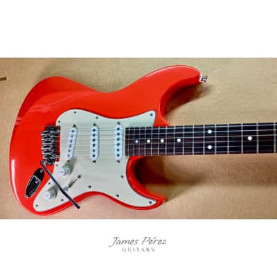ALL NEW! - LS - Handmade in U.S.A. by Me @ James Perez Guitars 2026 - Fiesta Red image 3