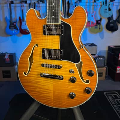 Eastman Guitars T486-GB Thinline Semi-hollowbody Electric Guitar - Goldburst, w Case, Free Plek! 822 image 14
