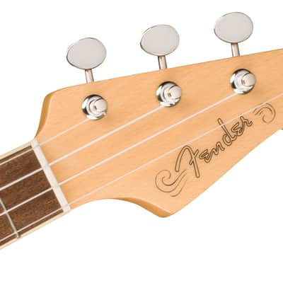 Fender Fullerton Jazzmaster Uke Walnut FB Tortoiseshell Pickguard 3-Color Sunburst image 5